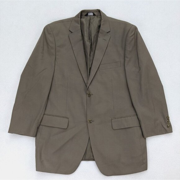 Angelo Rossi Men's Blazer Size 42R Beige Taupe Brown Sport Coat Jacket - Picture 2 of 13